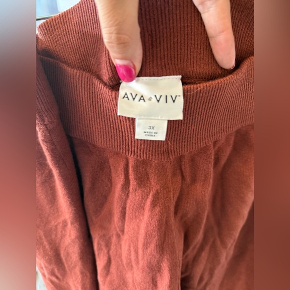 Ava & Viv burnt‎ orange pants - Picture 2 of 3